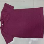 Men's Premium Solid T-Shirt- Maroon - Image 3