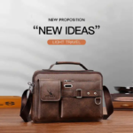 Men's Pu Leather Shoulder Bag (Chocolate) - Image 2