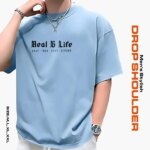 Men's Stylish Drop Shoulder- Sky Blue - Image 2