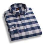 Men's  long sleeve check shirt - Image 2