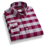 Men's  long sleeve check shirt - Image 2