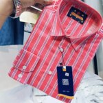 Men's  long sleeve stripe / print shirt - Image 3