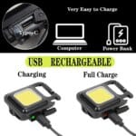 Multi-functional Outdoor Keychain Light with 800Lm COB and 3 Lighting Modes, for Camping, Hiking and Emergencies - Image 6