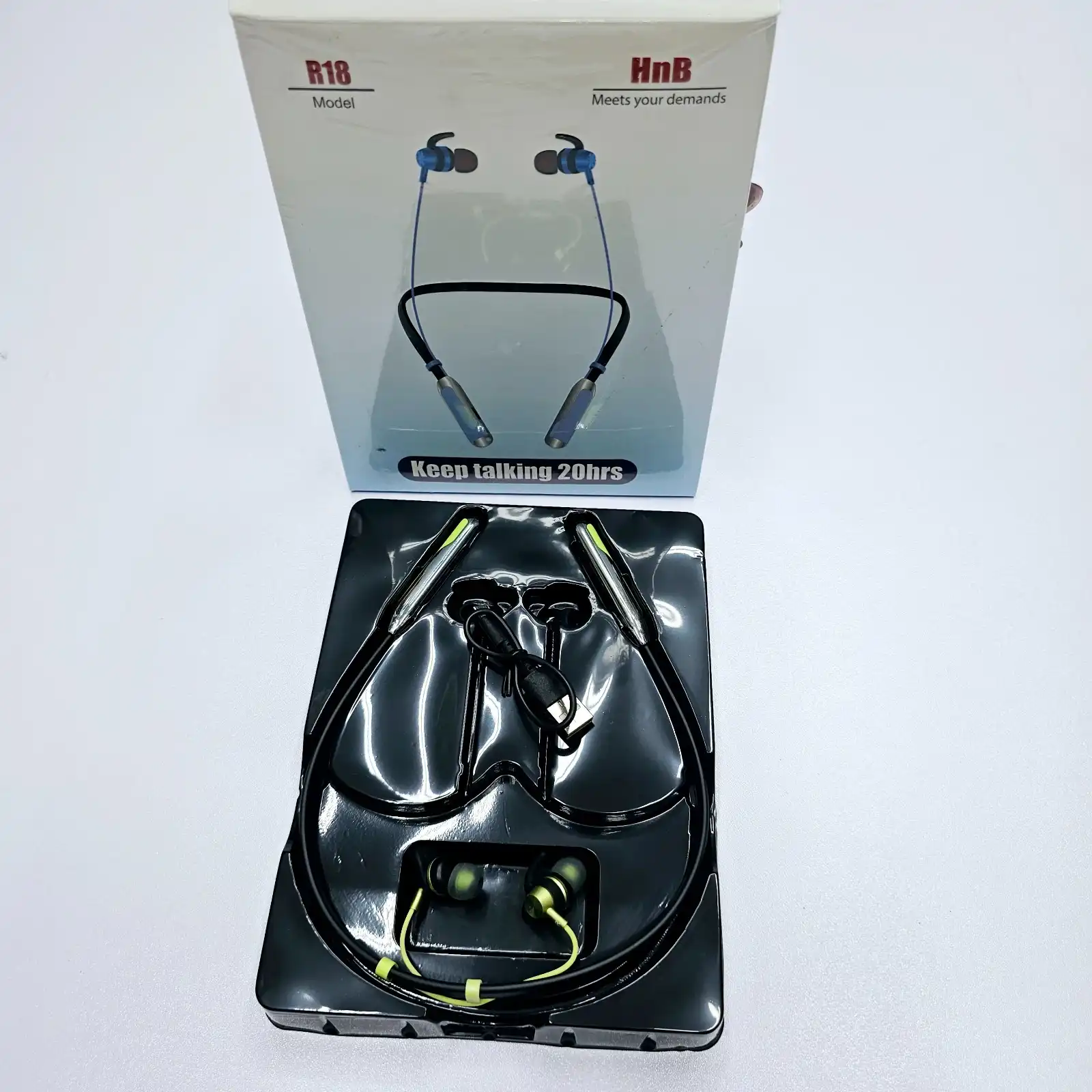 Neck-mounted-Bluetooth-earphone-R18 Neck-mounted Bluetooth earphone R18 - Image 1