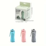 New Creative Silicone Folding Water Cup Outdoor Portable and Scalable Water Cup Sports Water Bottle Travel Water Cup Handy Cup { Multi Color} - Image 5