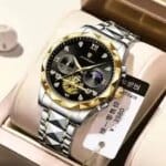POEDAGAR 996 Luxury Man Luminous Chronograph Watch for Men Stainless Steel Men's Quartz Watches - Image 5