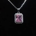 Pink Square Shape pendant - Image 2