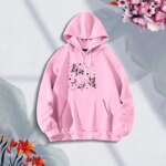 Premium Comfortable (Butterflies Globe) Ladies winter hoodie