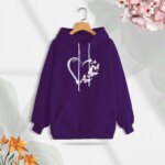 Premium Comfortable (Love Butterflies) Ladies winter hoodie - Image 2