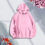 Premium Comfortable Stylish (Solid) Ladies winter hoodie - Image 2