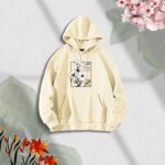 Premium Comfortable Stylish (Sunny Days-off white) Ladies winter hoodie - Image 2