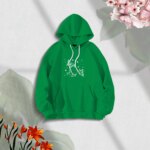Premium Comfortable Stylish (butterflies glove-green) Ladies winter hoodie
