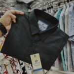 Premium full Sleev Solid Shirt (for summer Black olour. - Image 2