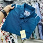 Premium full Sleev Solid Shirt (for summer Petrol olour.