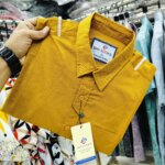 Premium full Sleev Solid Shirt (for summer) Yellow colour.