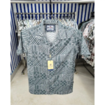 Pure Cotton Half Sleeve Print Shirt for Men's - Image 2
