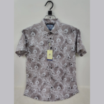 Pure Cotton Half Sleeve Print Shirt for Men's - Image 2