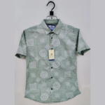 Pure Cotton Half Sleeve Print Shirt for Men's - Image 2
