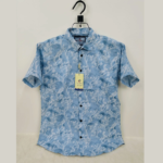 Pure Cotton Half Sleeve Print Shirt for Men's - Image 2