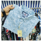 Pure Cotton Half Sleeve Print Shirt for Men's - Image 2