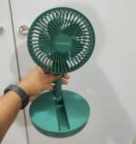 Rechargeable 5-inches Folding fan HCZ21 Green colour - Image 6