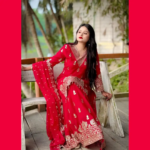 Royal Red Silk Bridal Lehenga - Image 3