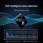 SX63 Wireless Microphone with Charging Case. Type C, iPhone, 3.5mm All in One, Noise Cancelling Collar Wireless Lapel Professional Microphone with Earphone to Listen Live Voice - Image 5