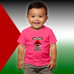 Save Gaza (Cotton) T-Shirt for Kids - Image 2