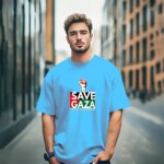 Save-Gaza Cotton T-shirt - Image 2