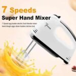 Scarlet 7 SPEED Portable High Grade Hand Mixer, Egg Beater, Egg Cake/Cream Mixer -10 - Image 6