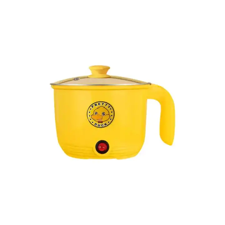 Small-Yellow-Duck-Mini-Non-Stick-Electric-Cooking-Pot Small Yellow Duck Mini Non-Stick Electric Cooking Pot - Image 1