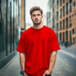 Solid dropshoulder  T-shirt - Image 2