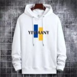 Stylish Casual Hoodies For Men White - Image 3
