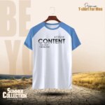 Stylish Comfortable sports T-Shirt(Content) - Image 2