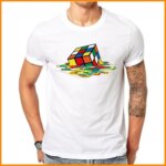 Stylish Half Sleeve Jersey Fabrics T-Shirt For Men - Image 2