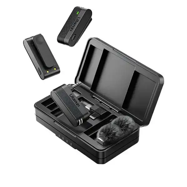 Ulanzi-A100-Wireless-Lavalier-Microphone Ulanzi A100 Wireless Lavalier Microphone - Image 1