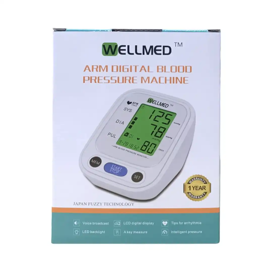 Wellmed-Arm-Digital-Blood-Pressure-Machine Wellmed Arm Digital Blood Pressure Machine - Image 1