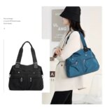 Women's Handbag Solid (Blue) - Image 5