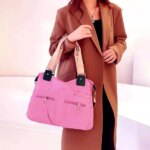 Women's Handbag Solid (pink) - Image 4