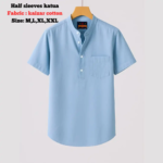 kaizar cotton  Half sleeves katua For Men's - Image 2