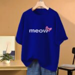 Drop shoulder T-shirt for Women (Blue) - Image 2