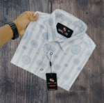 Luxury Popcorn Half Sleeve Print Shirt- Shy Looks