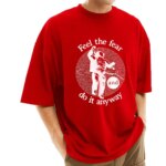 Men's Stylish Drop Shoulder (Red) - Image 2