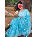 সেমি মসলিন শাড়ি