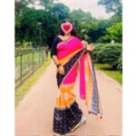 হাফ সিল্ক চান্দুরি শাড়ি - Image 6