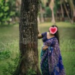 হাফ সিল্ক বুটিক শাড়ি - Image 4