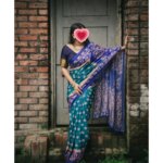 হাফ সিল্ক বুটিক শাড়ি - Image 5