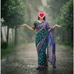 হাফ সিল্ক বুটিক শাড়ি - Image 6