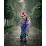 হাফ সিল্ক বুটিক শাড়ি - Image 7