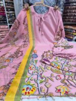 Embroidery Work Cotton Dress Set - Image 2